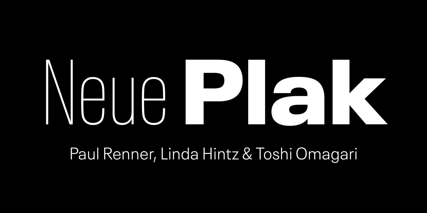 Fuente Neue Plak Condensed